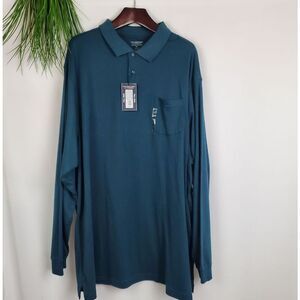 Roundtree & Yorke 2XB Big & Tall LS Polo Shirt